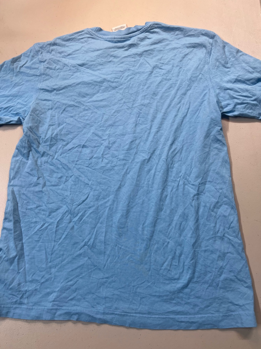 Adidas Originals Trefoil Logo T-Shirt Sky Blue Men’s Medium - Picture 5 of 5
